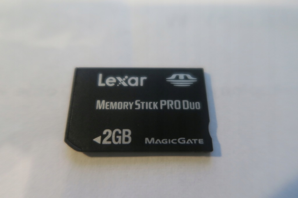 Sprawna karta Memory Stick Pro Duo 2GB, Lexar 7687023965 oficjalne