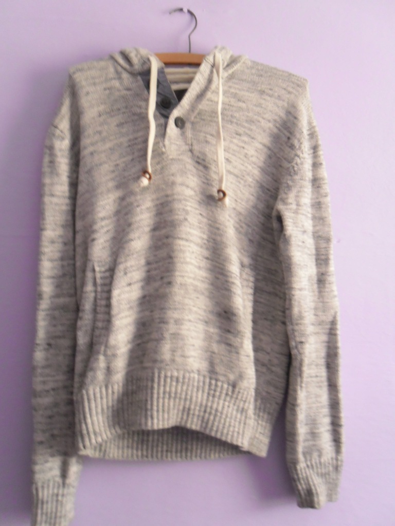 Sweter z kapturem r.M 175cm -60% H&M jak bluza
