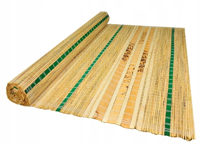 Mata słomiana na ścianę, słomianka ZIELEŃ 200/80cm