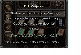 VALIUM DZIK WOJENNY 18DNI 22GODZ