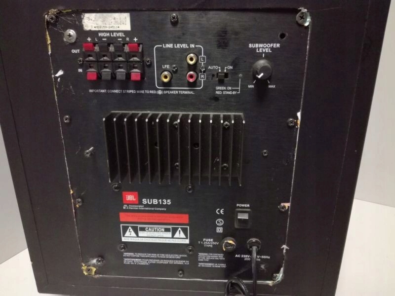 SUBWOOFER AKTYWNY JBL SUB135 7494629548 oficjalne archiwum Allegro