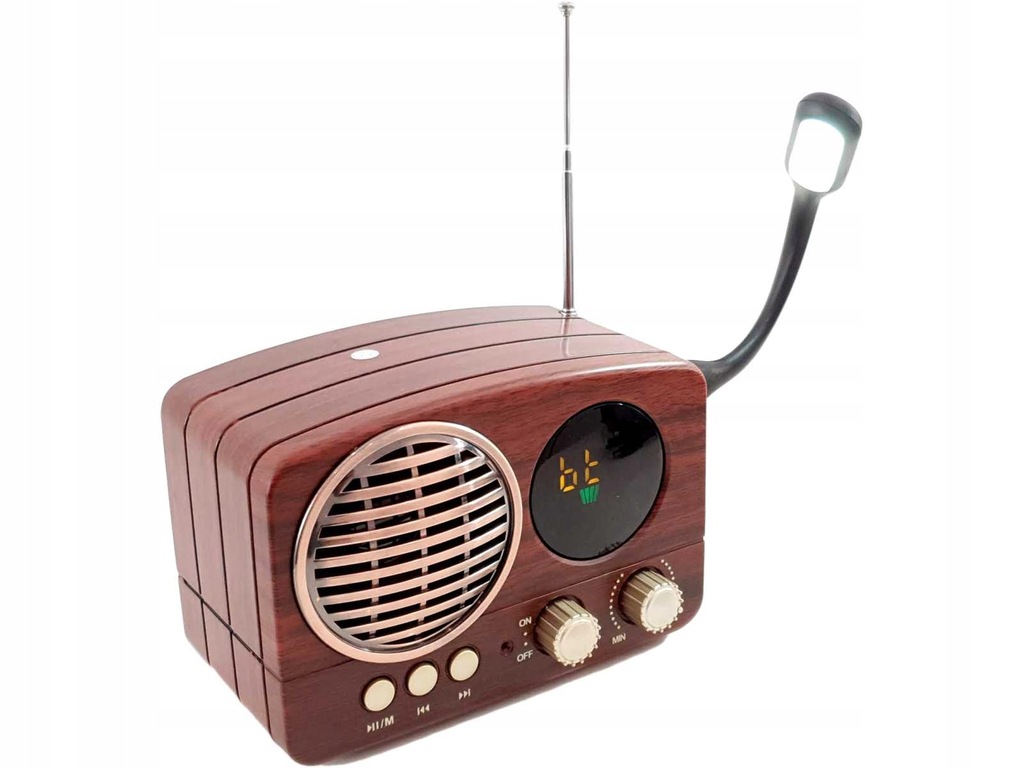 Radio FM głośnik w stylu retro bluetooth pendrive