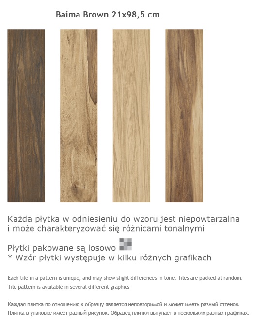 drewnopodobna baima brown gres16/65,5 paradyż