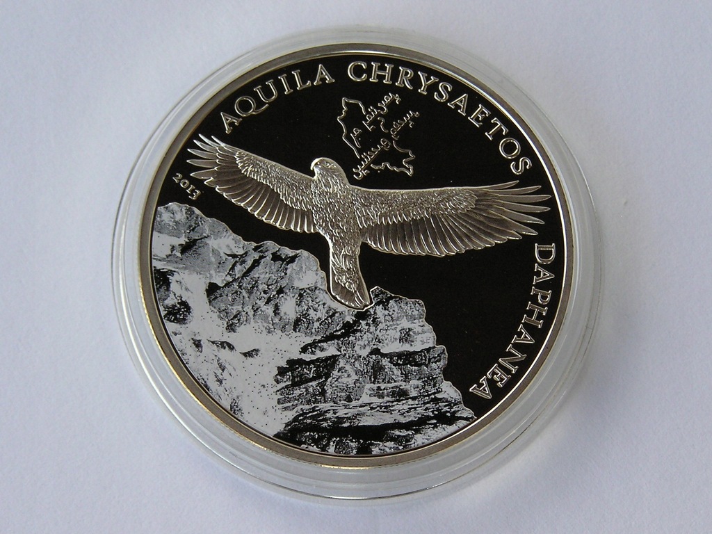 Mongolia 2013r. 500 tugrik - ORZEŁ (srebro)