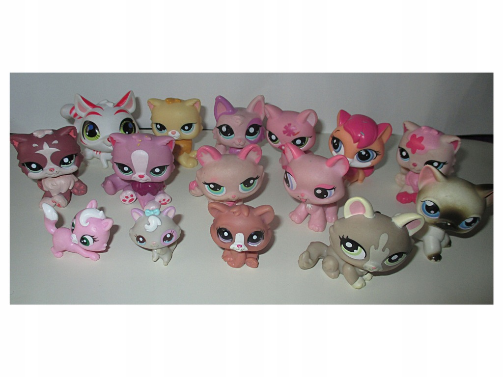 LPS LITTLEST PET SHOP ZESTAW 15 SZT KOTY