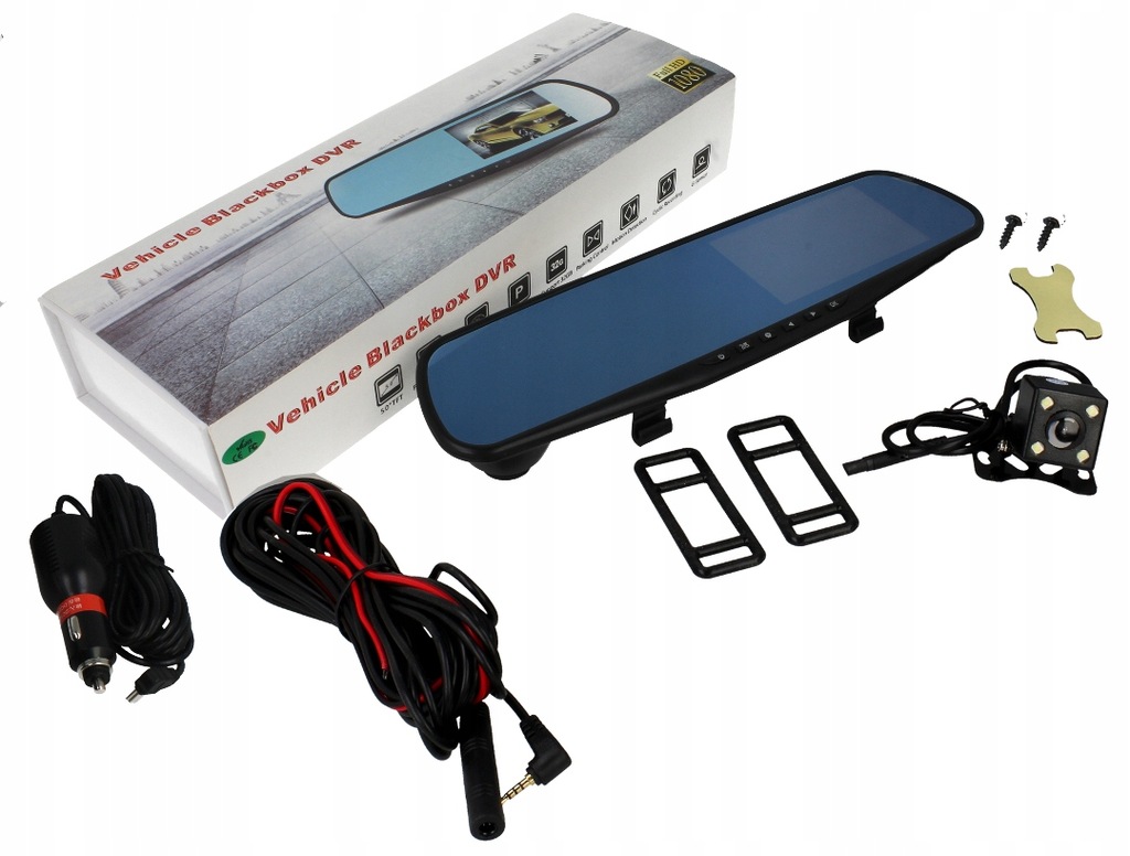 REJESTRATOR LUSTERKO KAMERA SAMOCHODOWA KARTA 32GB - 7499340600