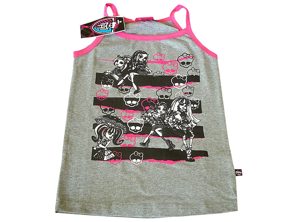 Monster High bluzka szara topik 146cm BAWEŁNA