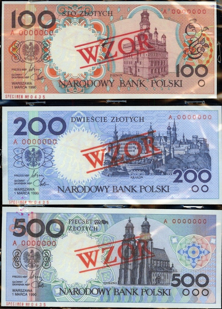 banknoty nieobiegowe