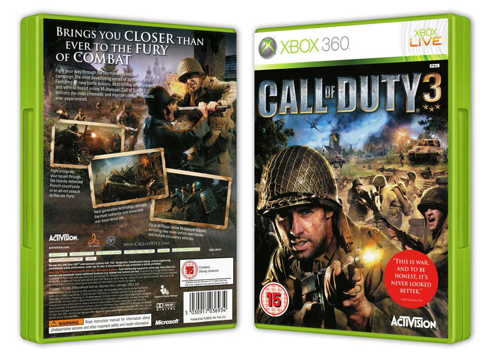 Сколько стоит call of duty 3 на xbox 360