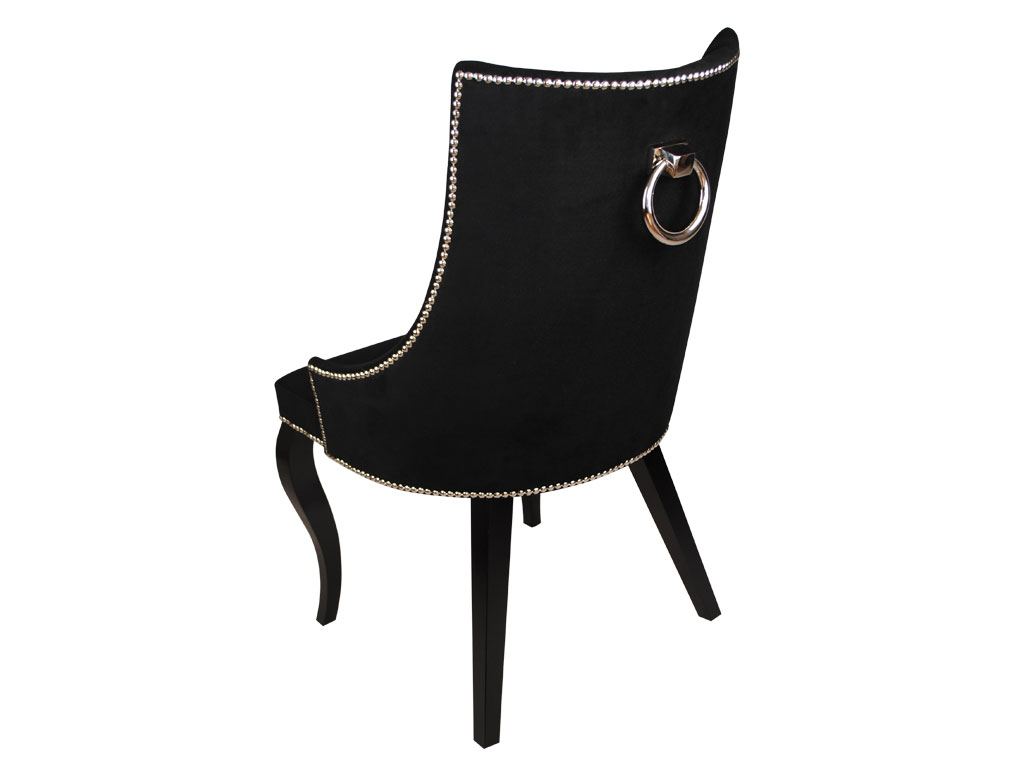 KRZESŁO PIKOWANE Z KOŁATKĄ GLAMOUR CHESTERFIELD
