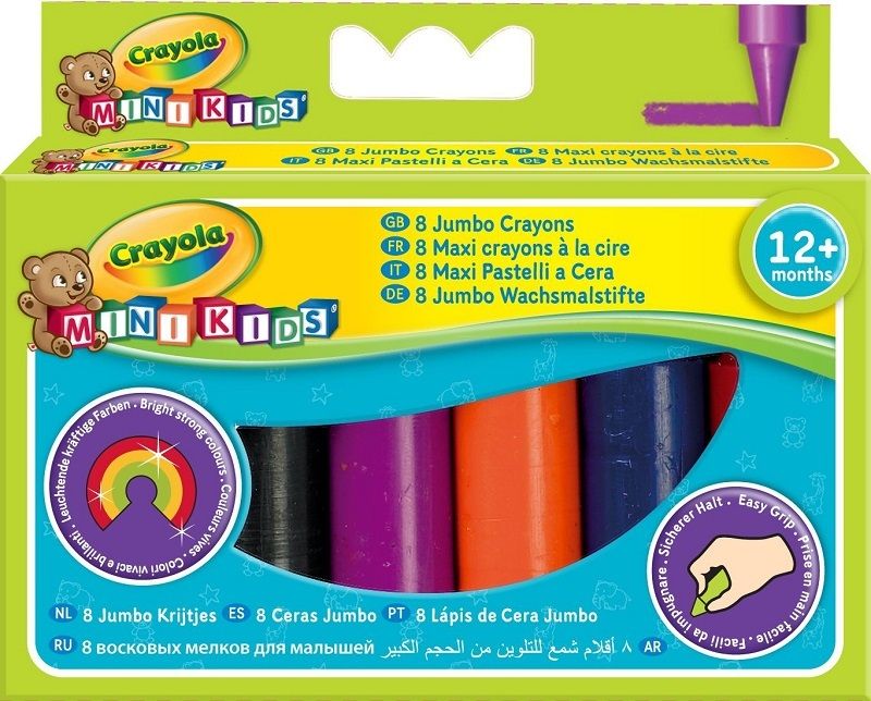 PIERWSZE KREDKI ŚWIECOWE grube zestaw 8szt CRAYOLA