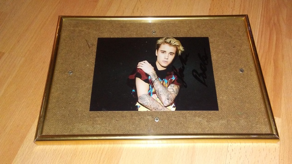 JUSTIN BIEBER oryginalny autograf