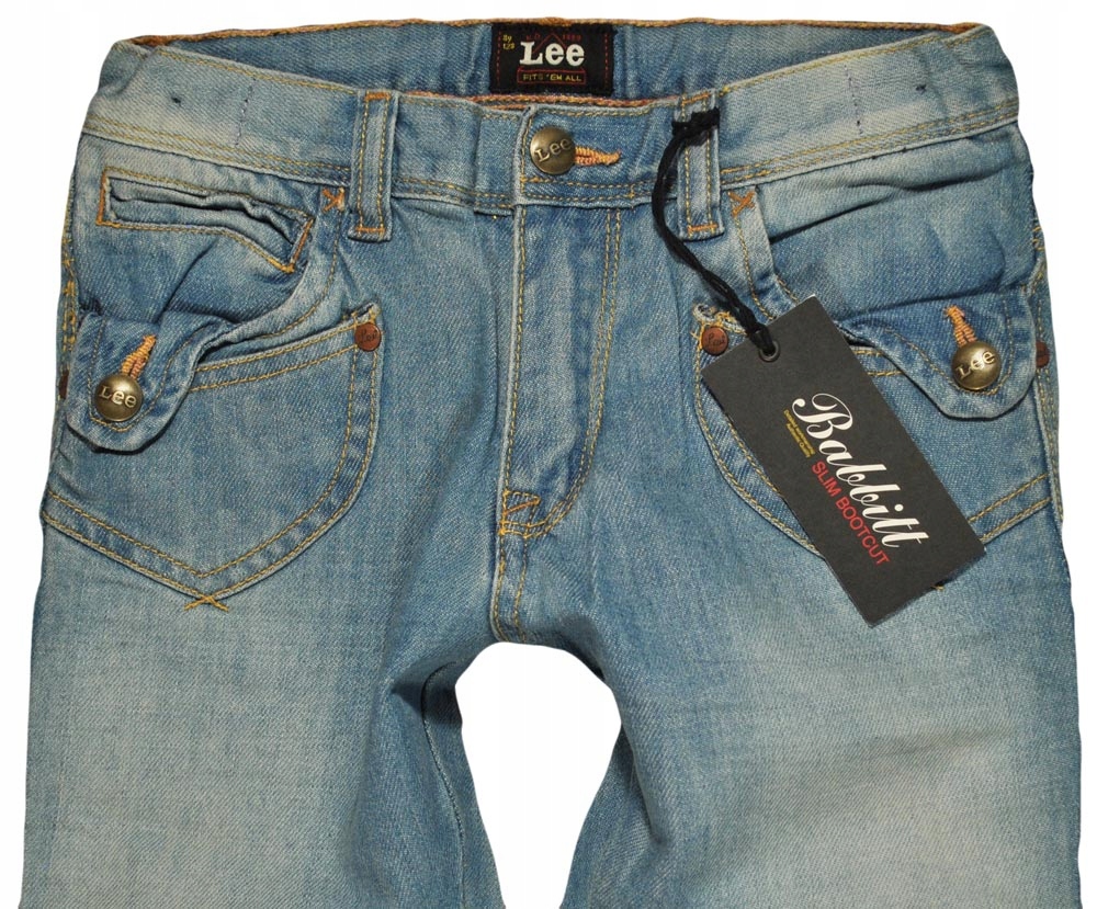 LEE spodnie dziewczece jeans BABBITT _ 8Y 128cm