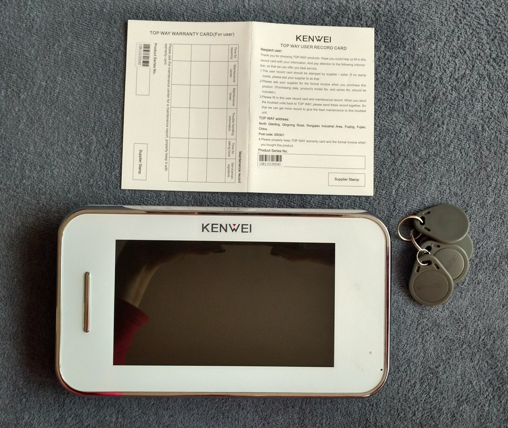 Domofon monitor wideodomofon KENWEI S702C-W TANIO