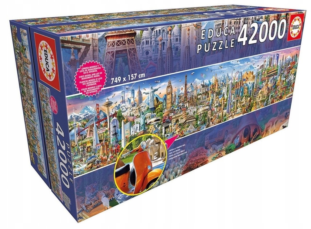 Educa Puzzle 42000 elementów, Dookoła świata
