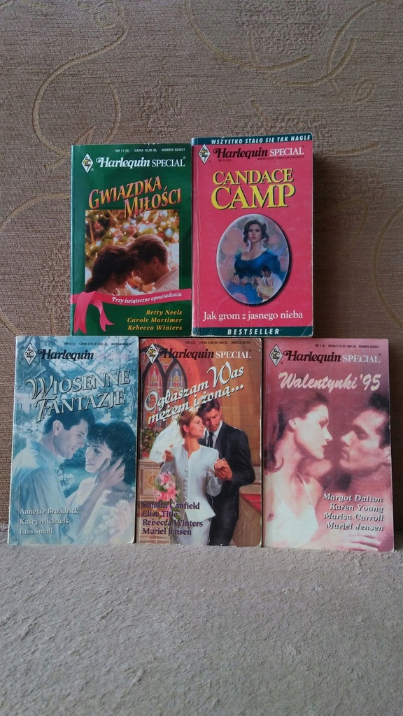 10 Książki Harlequin z różnych serii mix 18 szt