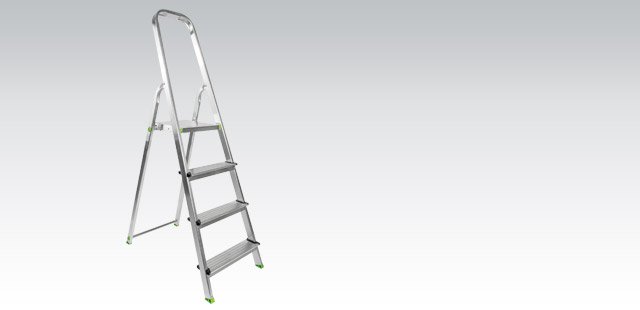 Aluminiowa drabina 4-stopniowa NITEO TOOLS 120KG