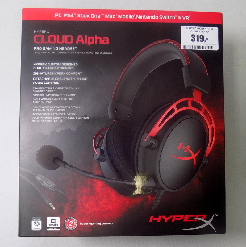 SŁUCHAWKI HYPERX CLOUD ALPHA HX-HSCA-RD/EM 50MM - 7173318814 ...