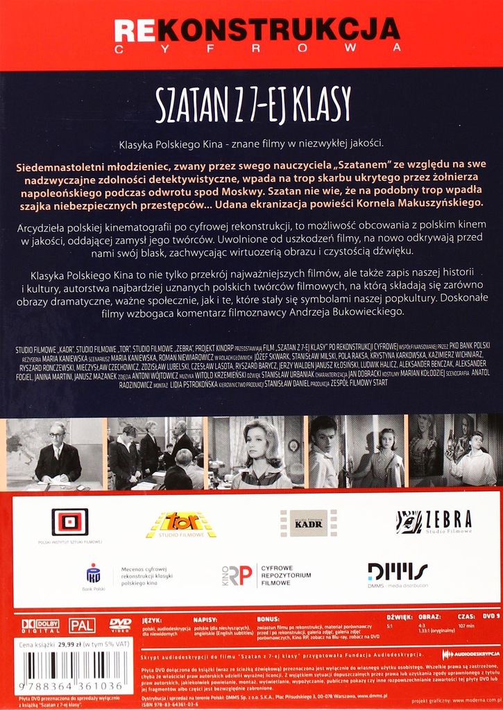 Streszczenie Szczegółowe Szatan Z Siódmej Klasy SZATAN Z 7-EJ SIÓDMEJ KLASY Booklet (DVD) - 6849641440 - oficjalne