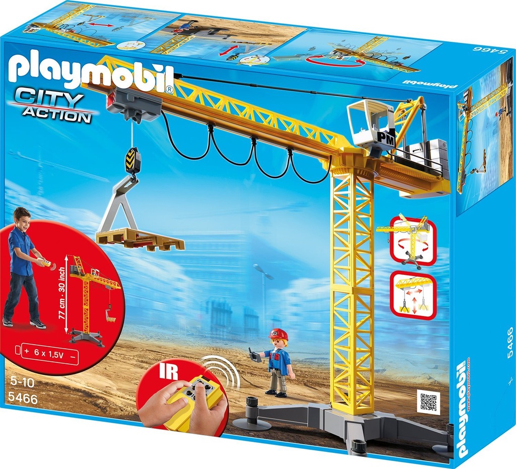 PLAYMOBIL 5466 Dźwig Żuraw zdalnie sterowany