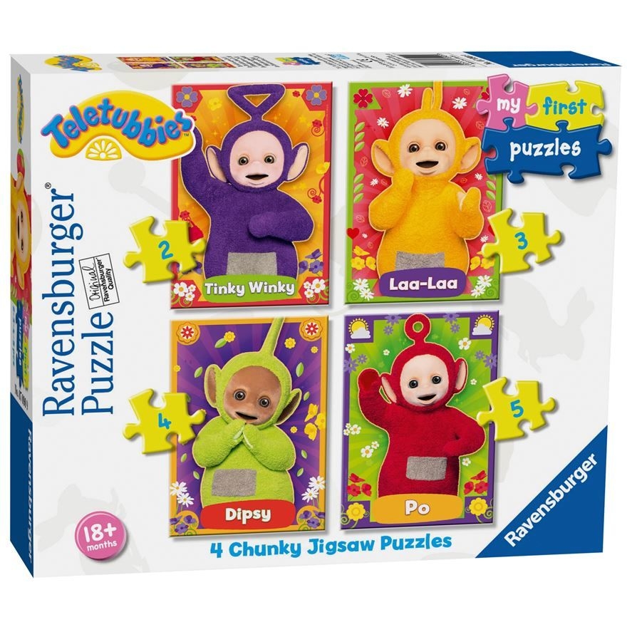 TELETUBISIE PIERWSZE PUZZLE 4w1 RAVENSBURGER 18 m+