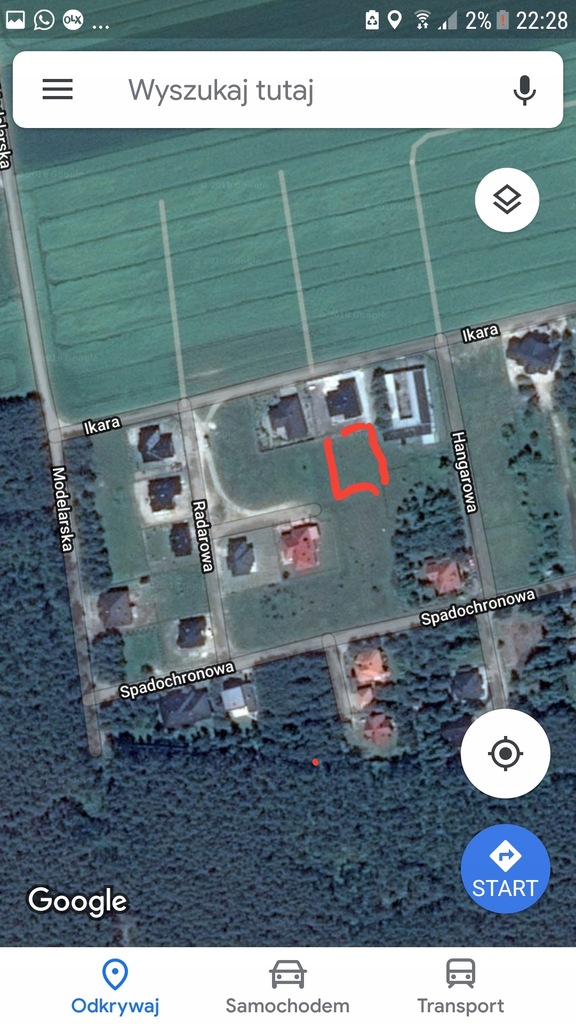 Sprzedam działkę budowlaną Strzyżewice Leszno Wlkp