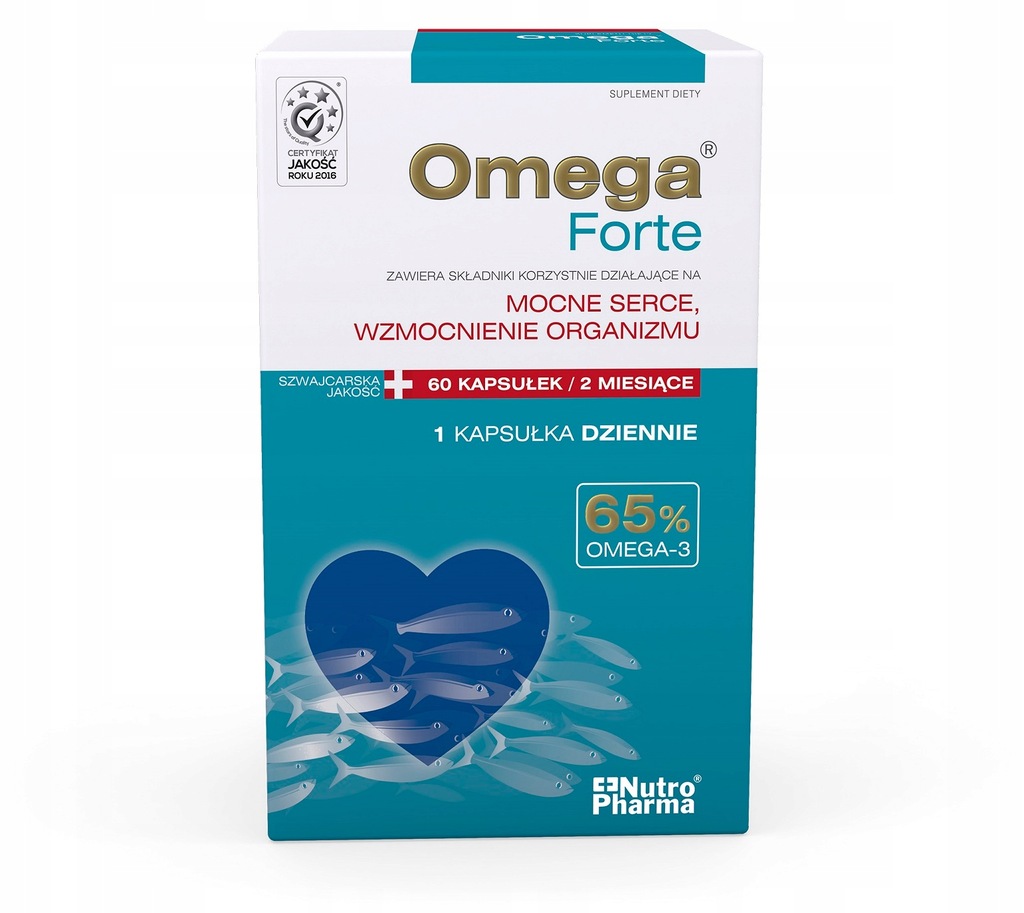 OMEGA FORTE 65% OMEGA-3 MOCNE SERCE 60 kaps