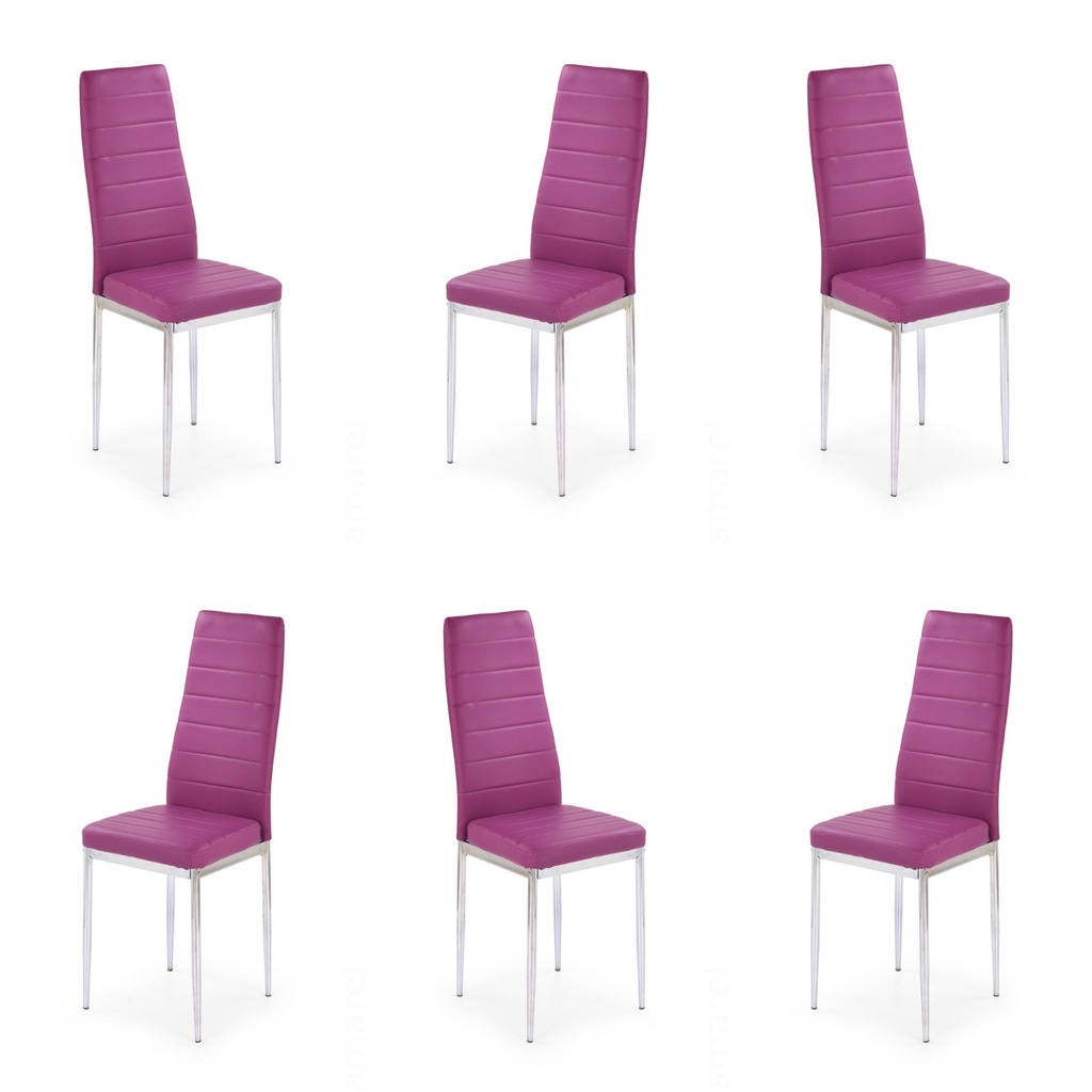24H Sześć krzeseł fioletowych - 6940