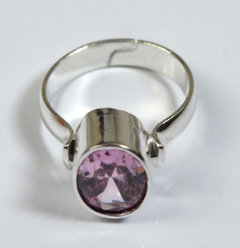 pierścionek srebro zircon nat. 20.85ct z cert. IGL