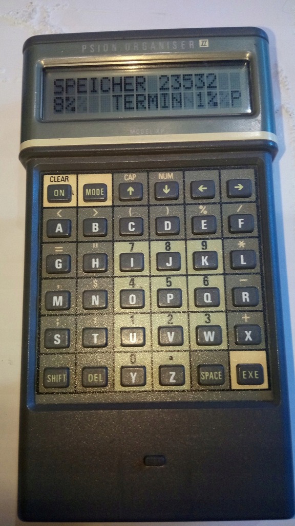 Psion Organiser II Model XP +2x64KB Stan DB uruch.