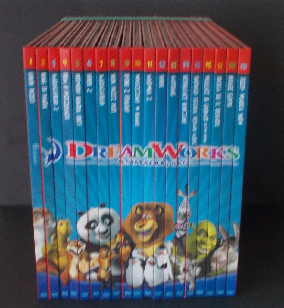 Kolekcja DreamWorks Kultowe Animacje 19 DVD