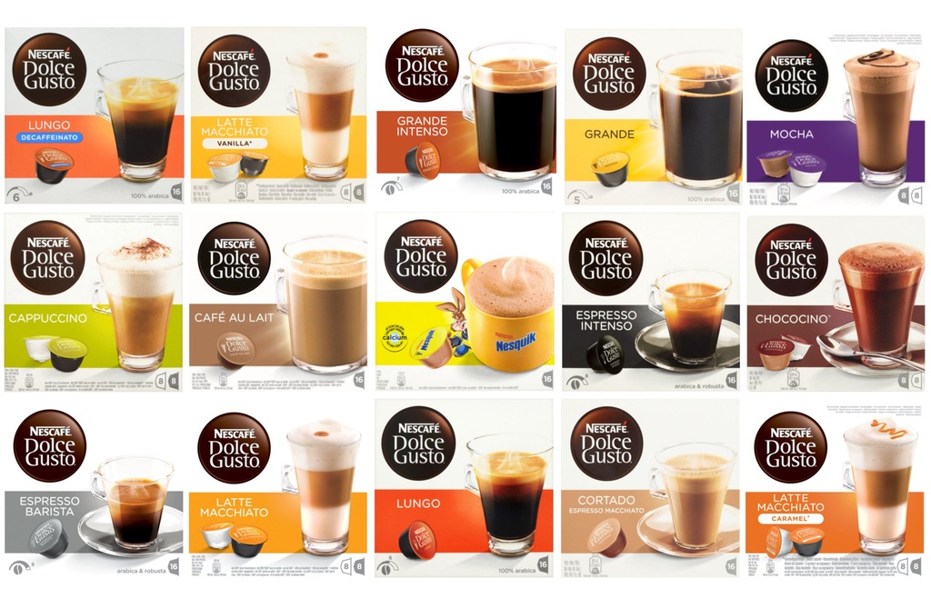 Kapsułki Nescafe Dolce Gusto ZESTAW 6 x 16 KAWA