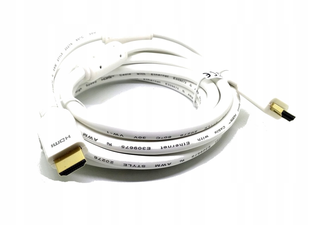 Przyłącze kabel HDMI HQ OFC 1,5m FULLHD biały