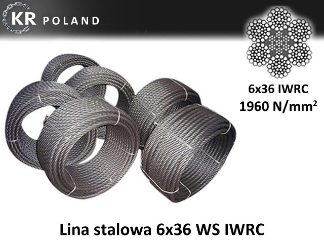 lina stalowa 6x36 WS IWRC fi 15mm 16,0t - ATEST