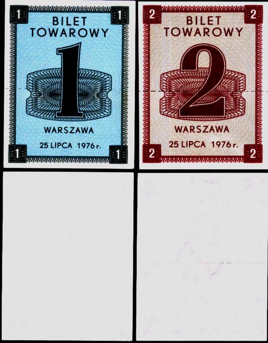 BILET TOWAROWY 1 + 2 PIERWSZE KARTKI NA CUKIER !!!