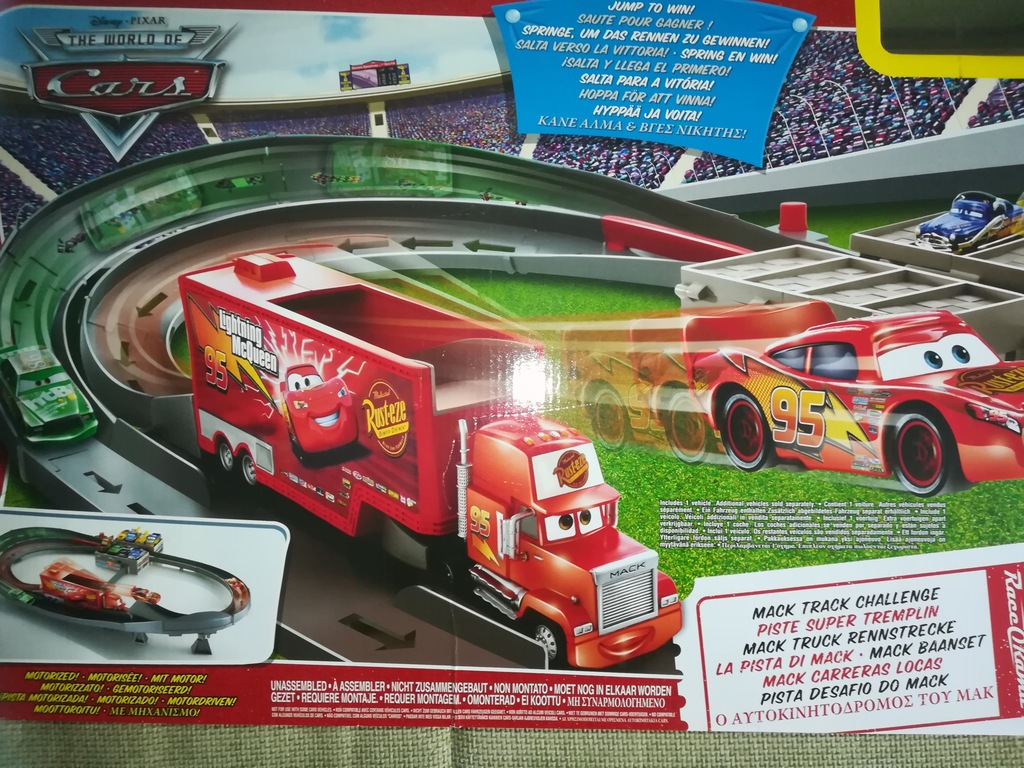 *MATTEL* AUTA CARS -Tor wyścigowy z Mańkiem UNIKAT