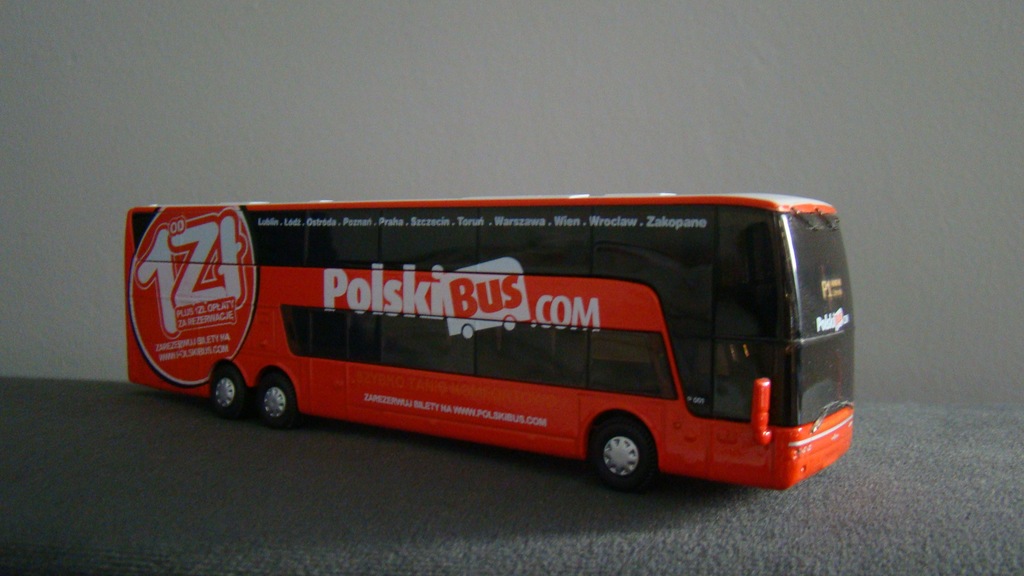 Autobus Van Hool 1:87 POLSKI BUS COM