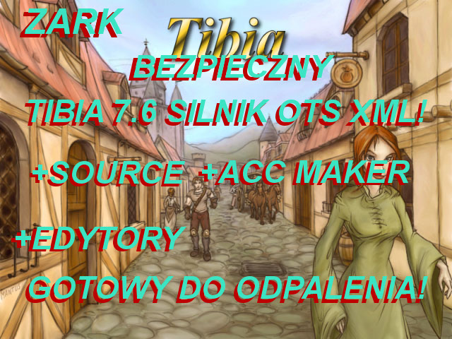 GOTOWY SILNIK OTS TIBIA 7.6 XML MAPA ACC SOURCE!