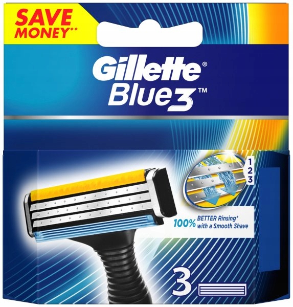 Wkłady do maszynki Gillette Blue 3 (3 sztuki)