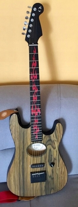Gitara Fender elektro-akustyczna lutnicza + pokrow