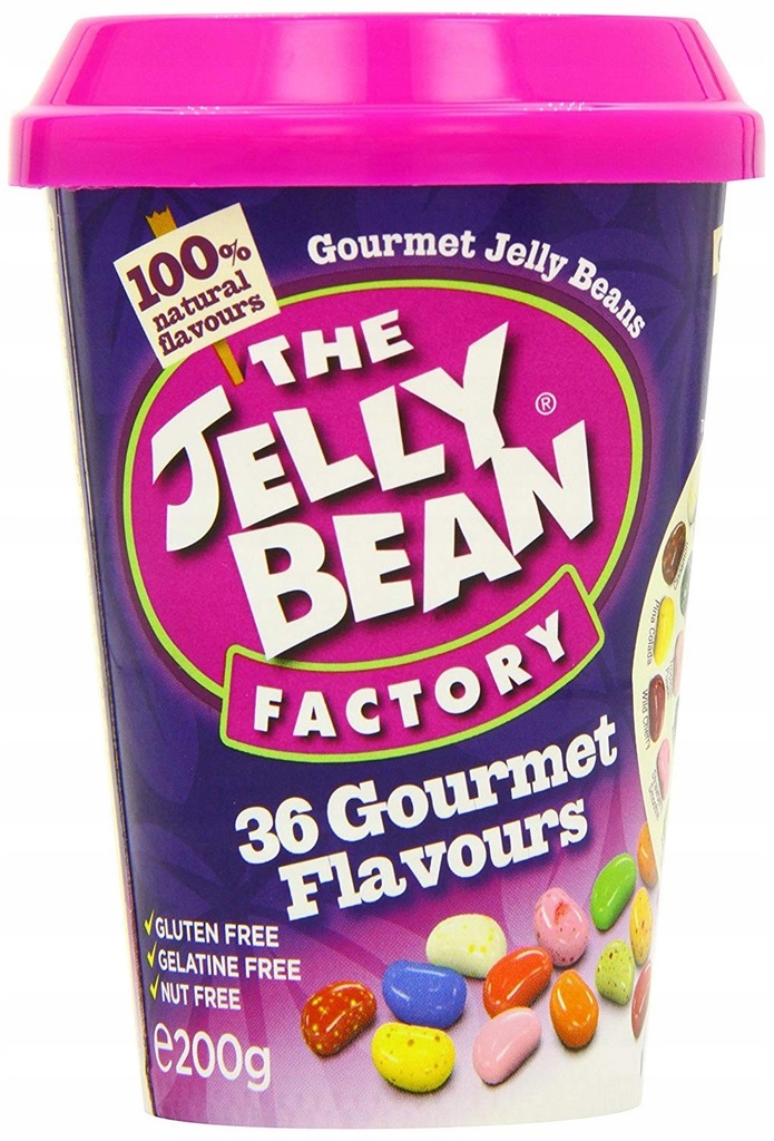 Jelly Bean Factory - Żelki Fasolki 200g 36 smaki