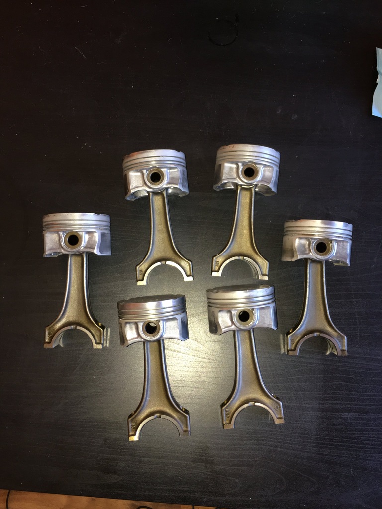 Tłoki m52b28+korby m50b25 stroker 2.8 e36 e34 e30