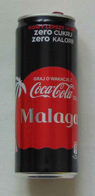 Puszka Coca-Cola zero 330 ml Malaga
