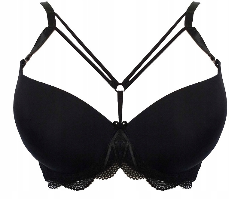 BIUSTONOSZ GŁADKI PASKI STRAPS CZARNY 75 C 7491513779 oficjalne