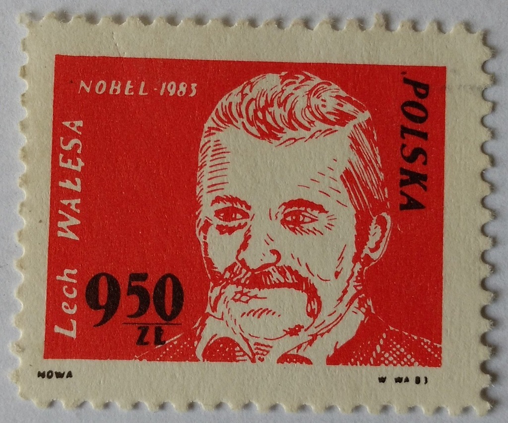 Poczta podziemna Lech Wałęsa Nobel 1983 czysty