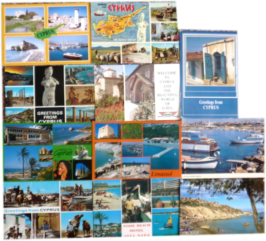 Cypr - 11 widokówek - pocztówki