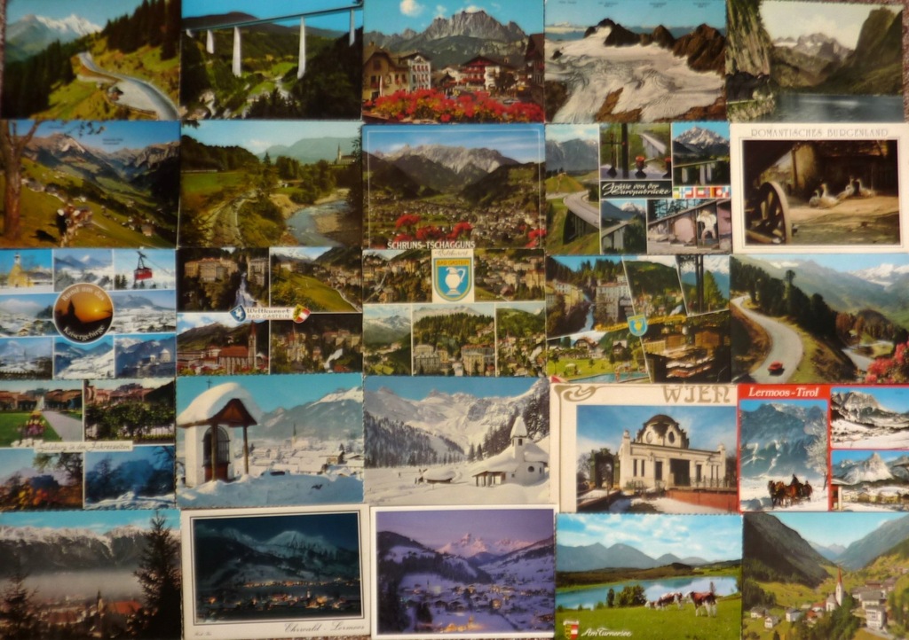 Austria - 50 widokówek - pocztówki zestaw 51