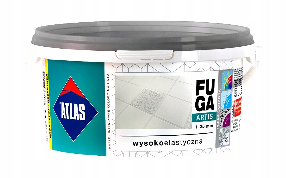 FUGA ATLAS ARTIS 1kg DEKORACYJNA Z BROKATEM KOLORY