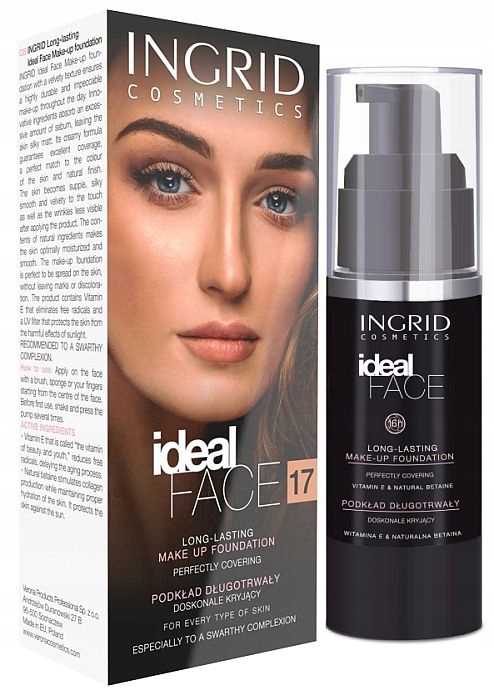 INGRID podkład Ideal Face nr 17 - ciepły beż