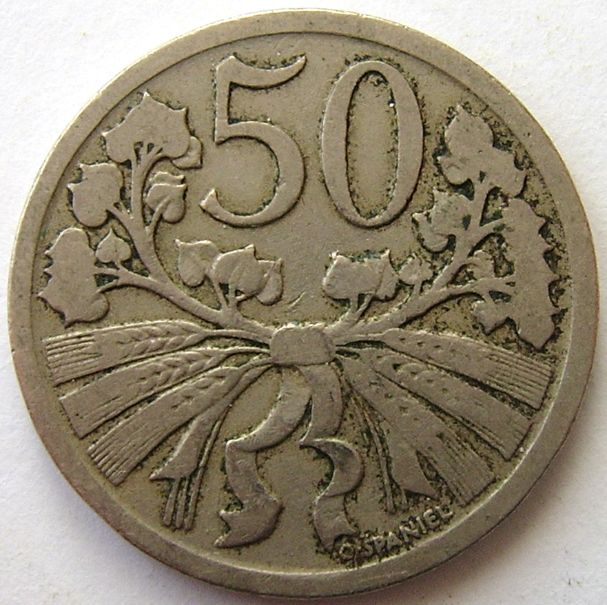 Czechosłowacja - 50 halerzy 1924 r